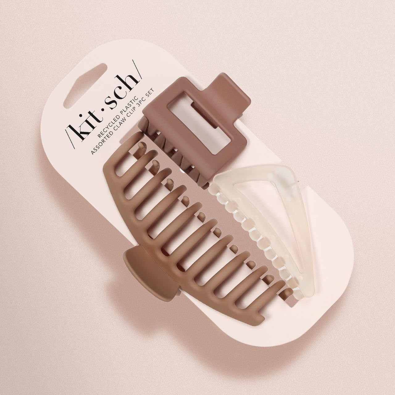Kitsch Large Assorted Hair Clips for Women, Medium Open Shape Hair Claw Clips for Thick Hair