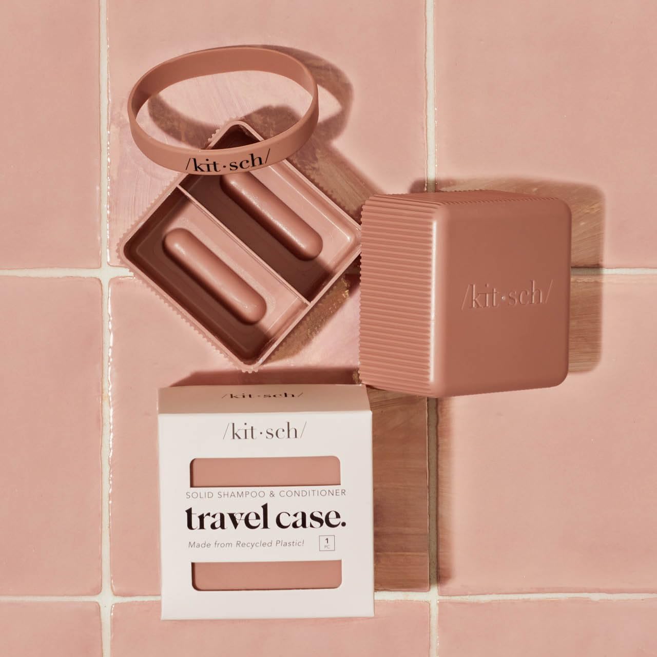 Kitsch Bottle-Free Beauty Travel Case, Terracotta