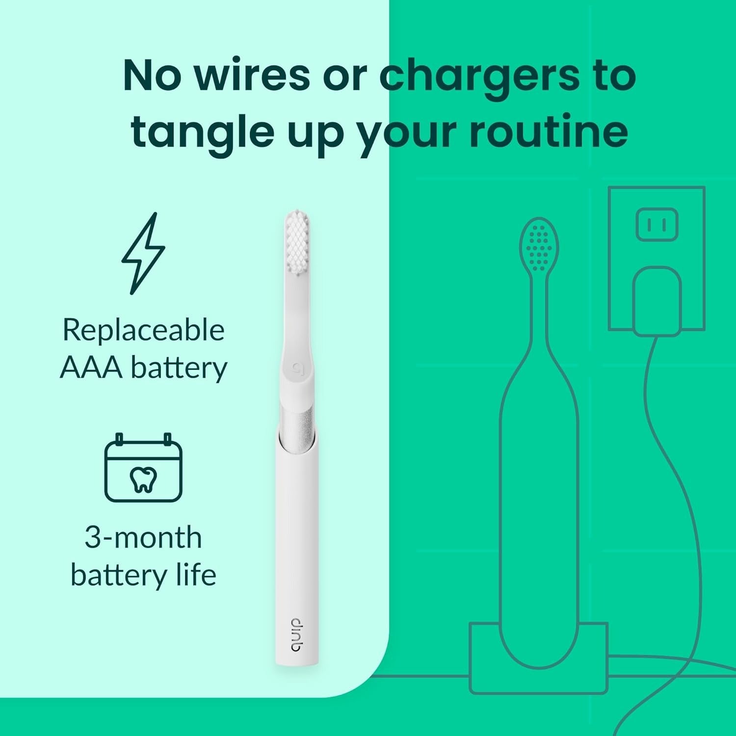 Quip Sonic Toothbrush for Adults with Timer