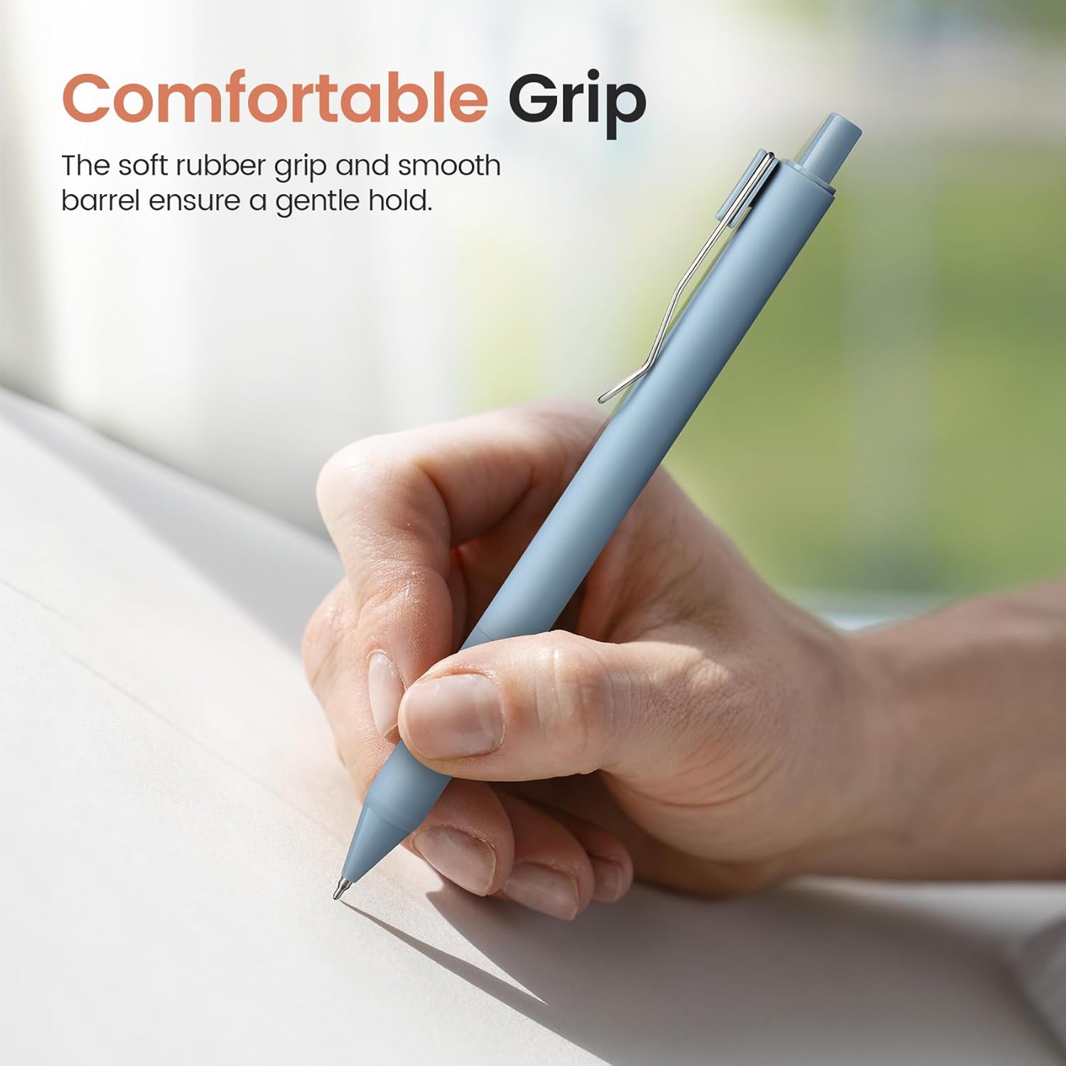Gel Pens, 6pcs 0.5mm Fine Point Smooth Writing Pens