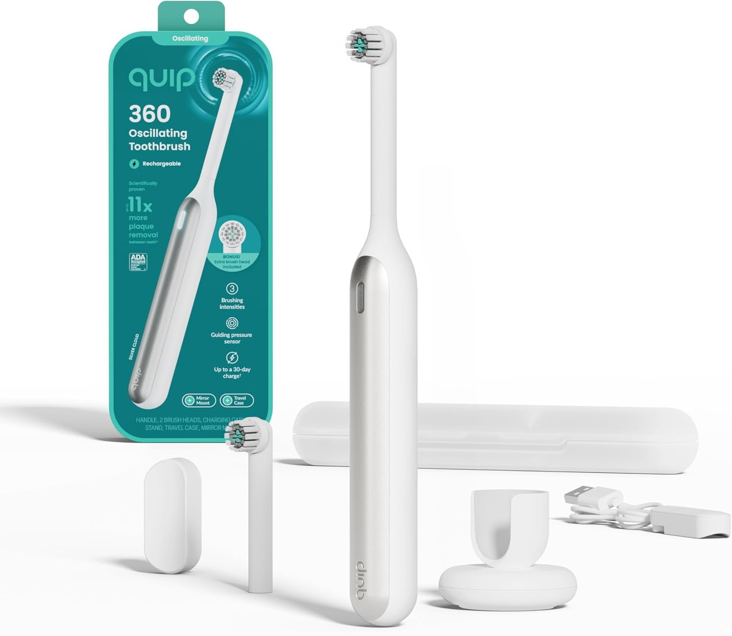 Oscillating Rechargeable Electric Toothbrush