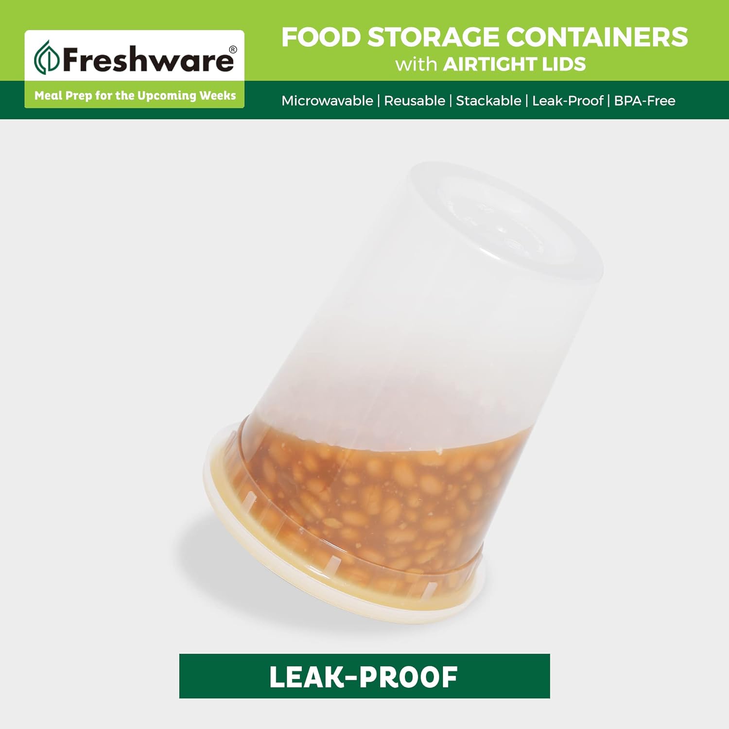 Freshware Food Storage Containers [24 Set] 32 oz