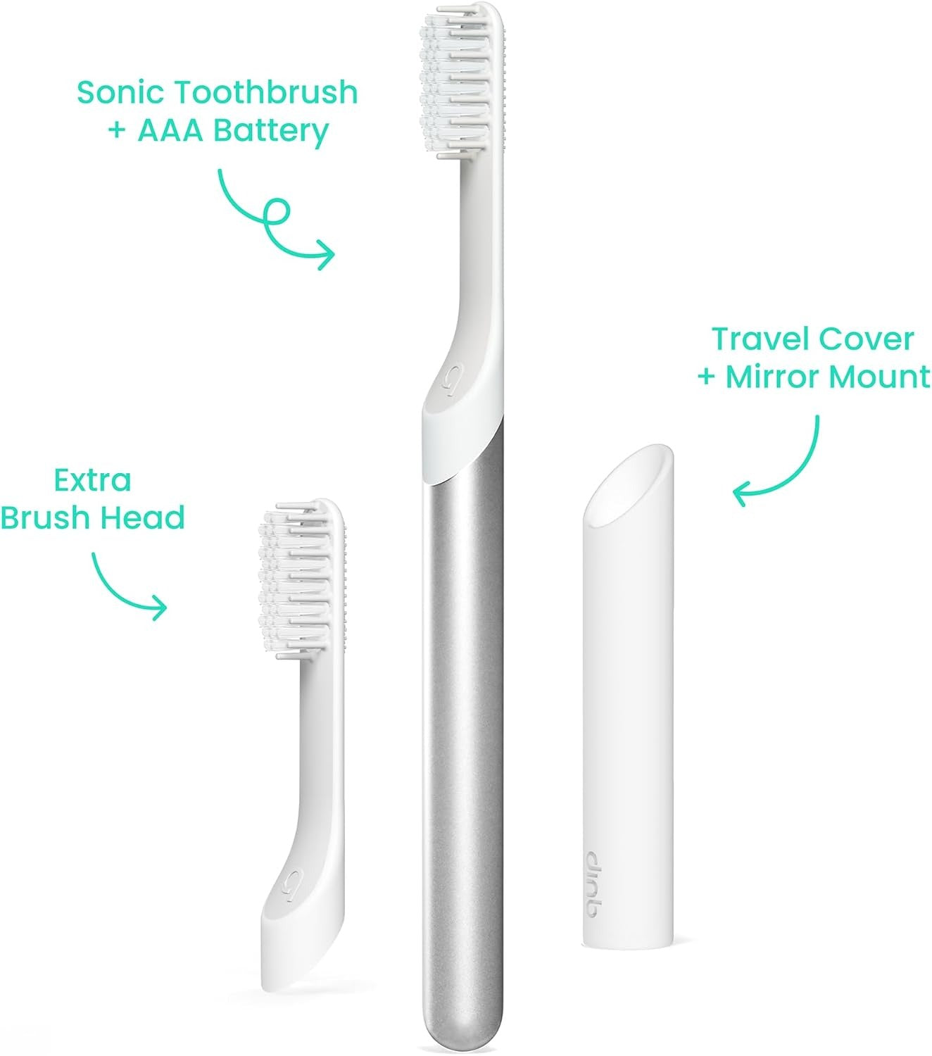 Quip Sonic Toothbrush for Adults with Timer