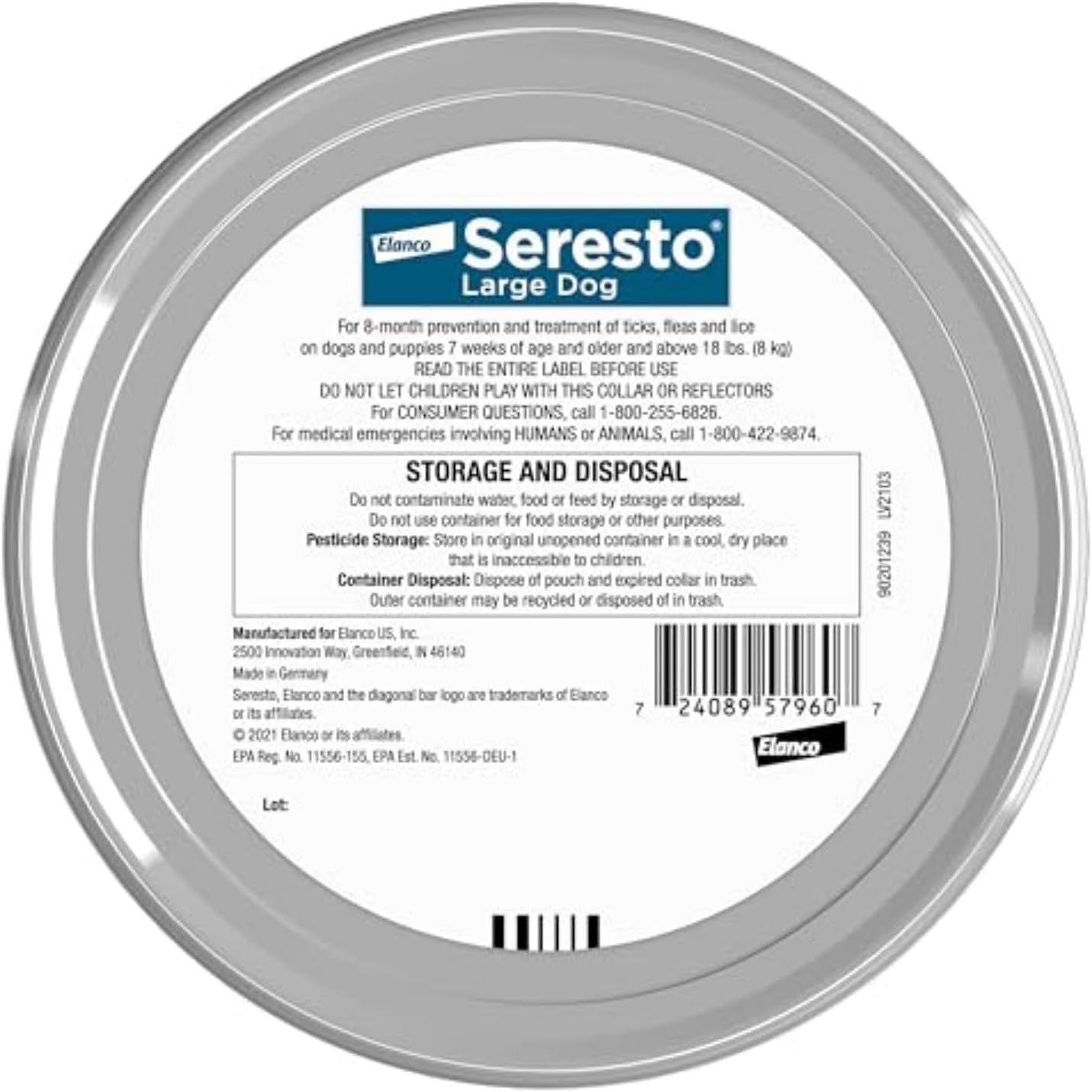 Seresto Large Dog Vet-Recommended Flea & Tick Treatment