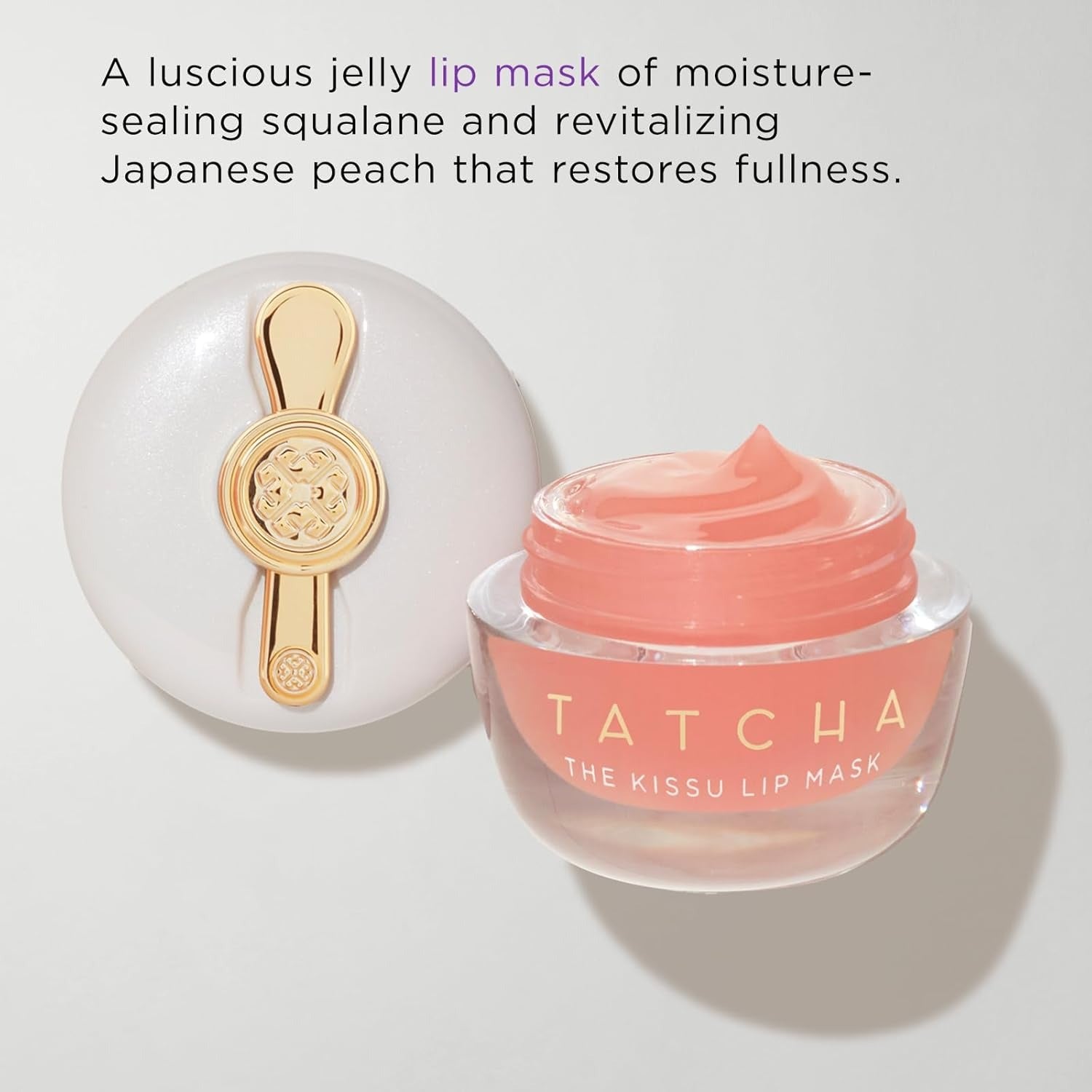 Tatcha Kissu Lip Mask | Overnight Lip Scrub Exfoliator to Plump and Hydrate Lips