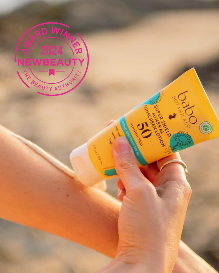 Babo Botanicals Sheer Mineral Sunscreen Lotion SPF 50 For Unisex 3 oz Sunscreen