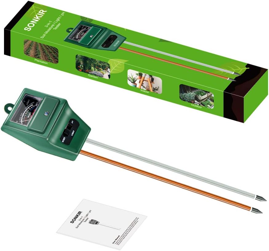 Soil pH Meter, MS02 3-in-1