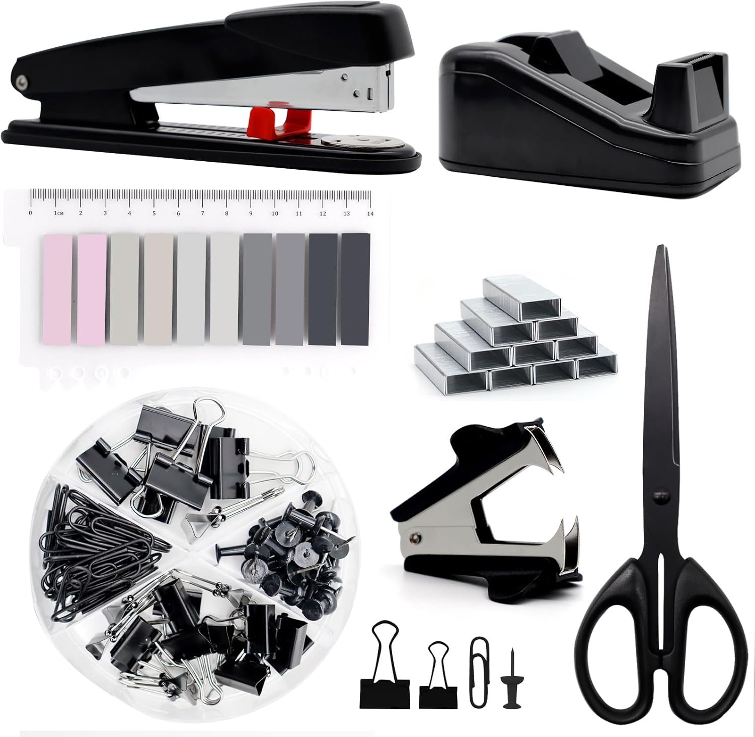 Black Office Supplies,UPIHO Black Desk Accessories