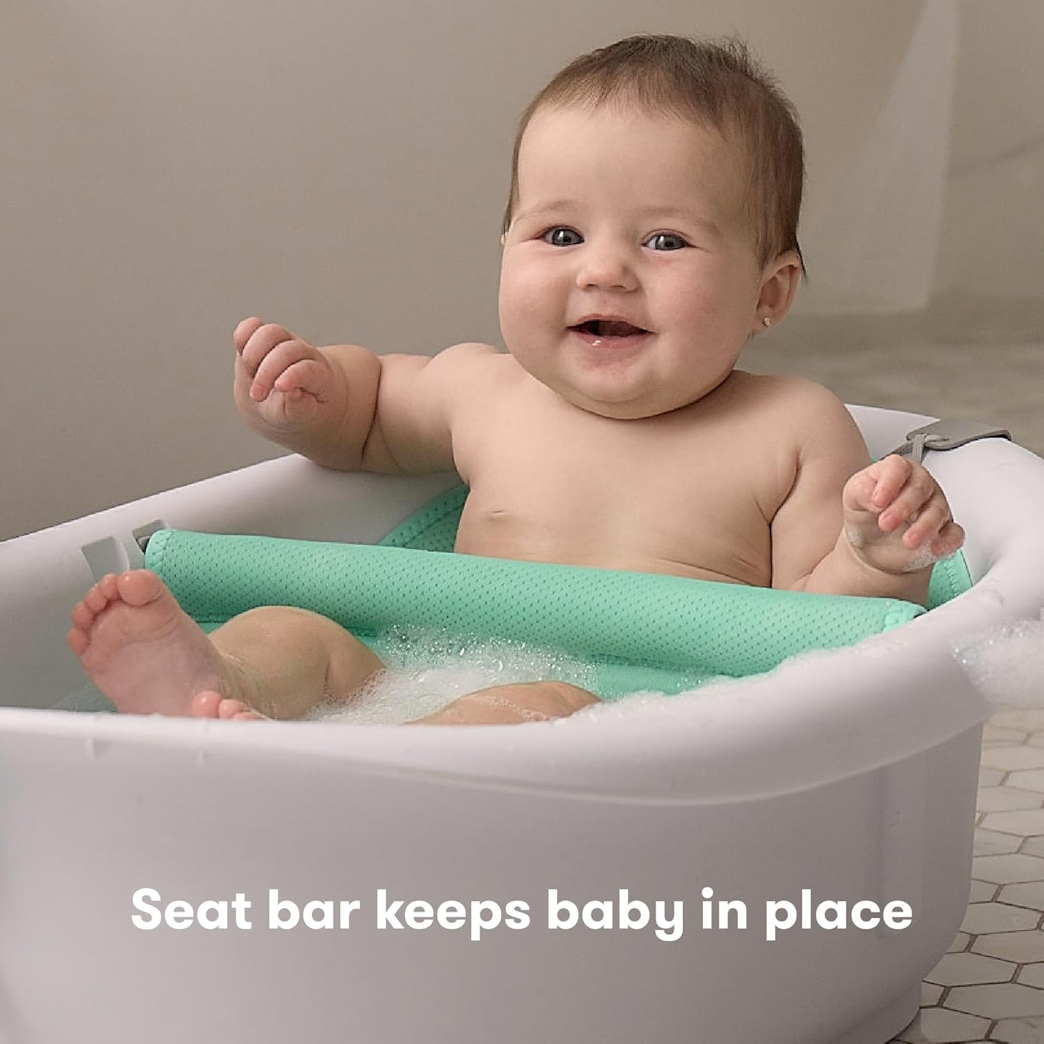 Frida Baby 4-in-1 Grow-with-Me Baby Bathtub, Baby Tub for Newborns to Toddler