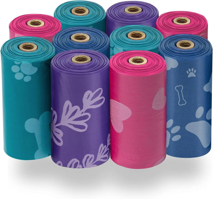Best Pet Supplies Dog Poop Bags for Waste (150 Bags) Refuse Cleanup