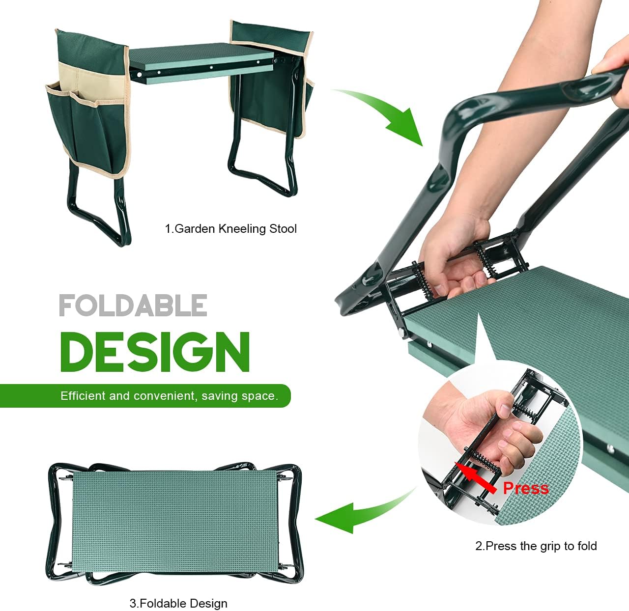 KVR Upgraded Garden Kneeler and Seat