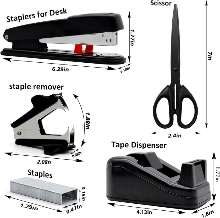 Black Office Supplies,UPIHO Black Desk Accessories