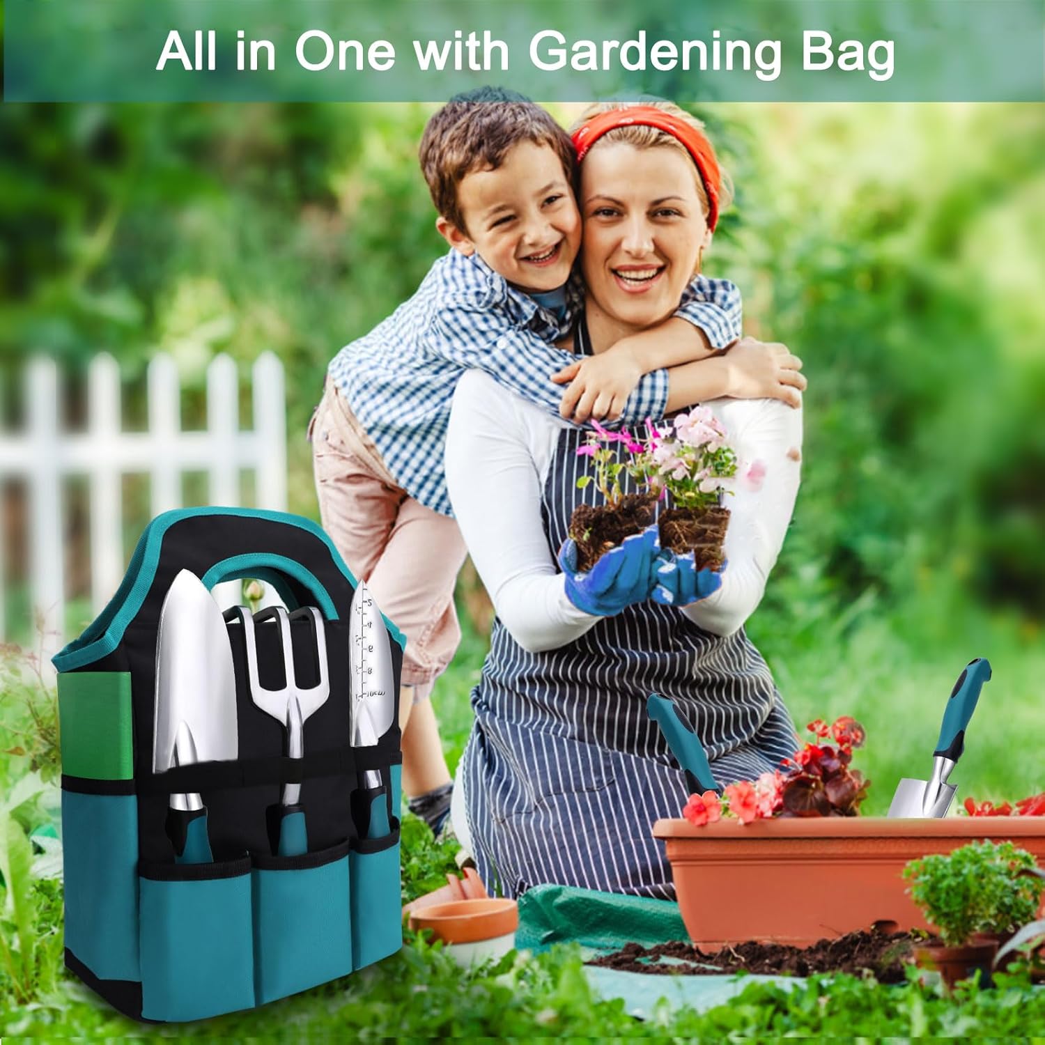 Kynup Garden Tools 7-Piece, Gardening Hand Tools