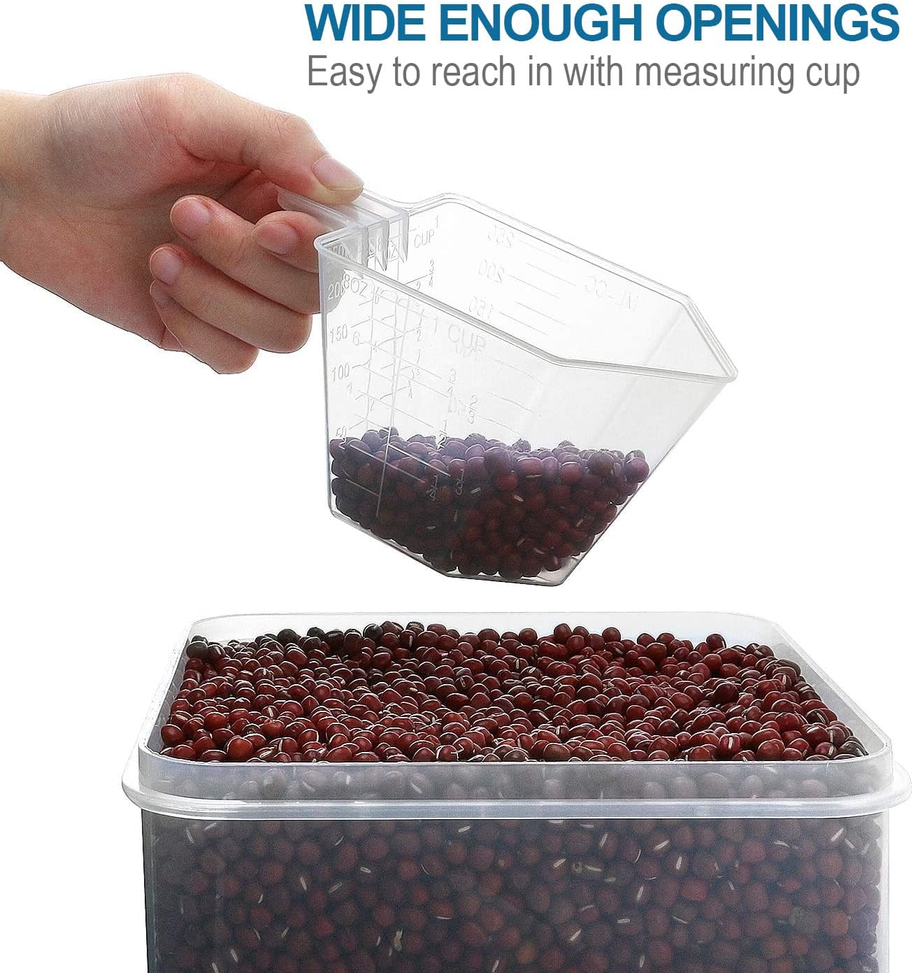 VERONES Large Tall Airtight Food Storage Containers