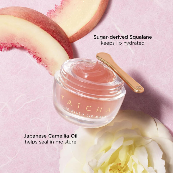 Tatcha Kissu Lip Mask | Overnight Lip Scrub Exfoliator to Plump and Hydrate Lips
