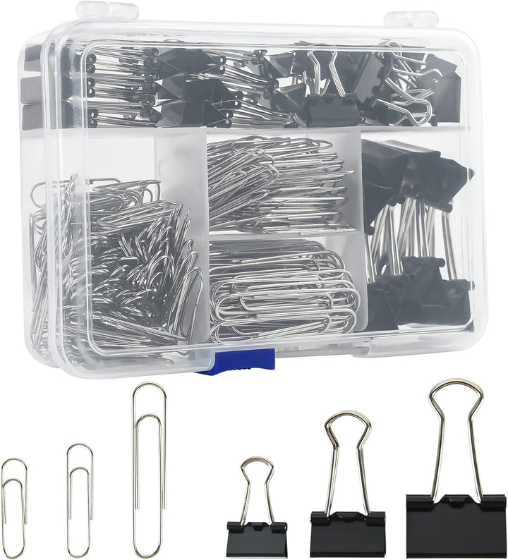 Binder Clips Paper Clips Assorted Sizes, 340pcs