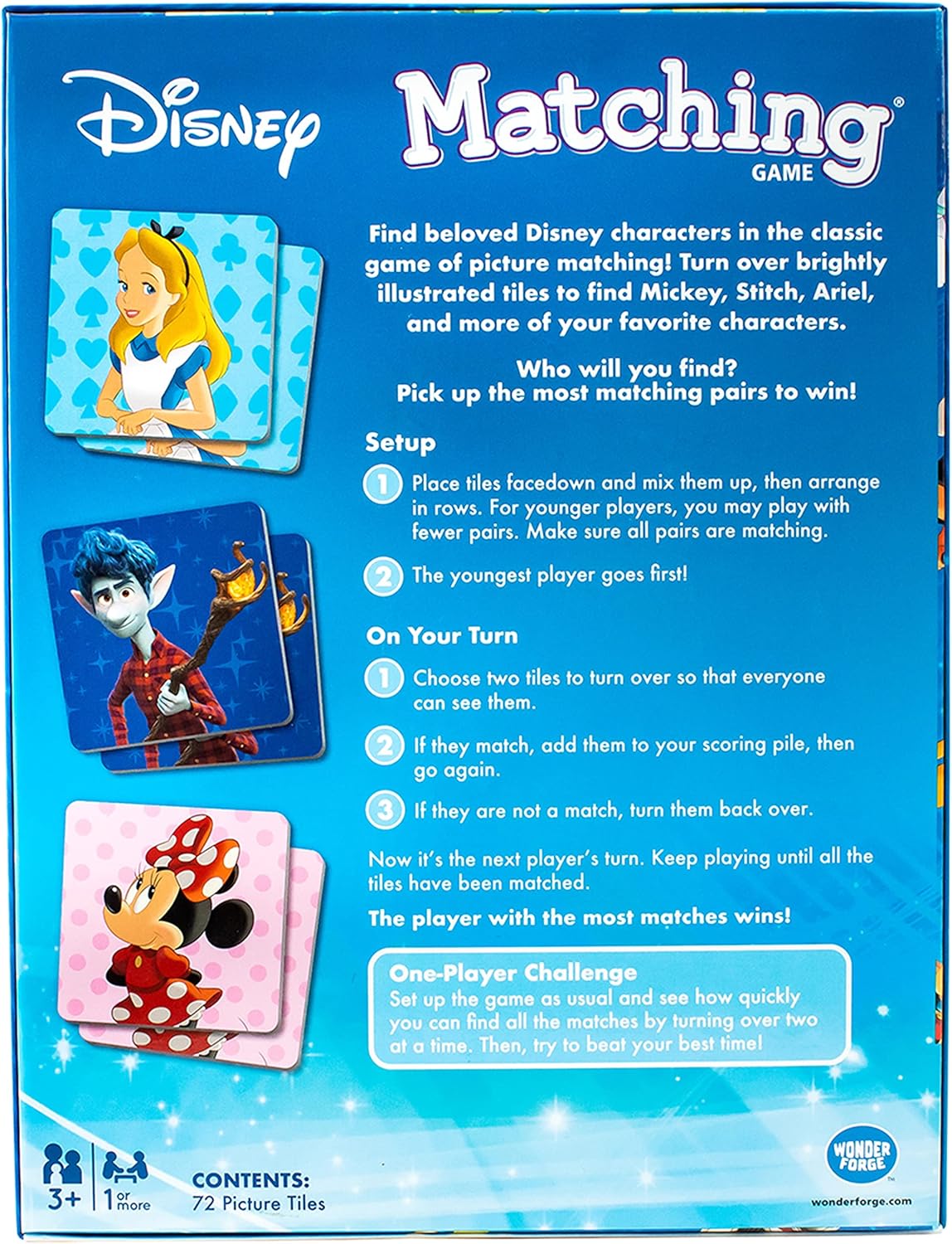 Wonder Forge Disney Classic Characters Matching Game