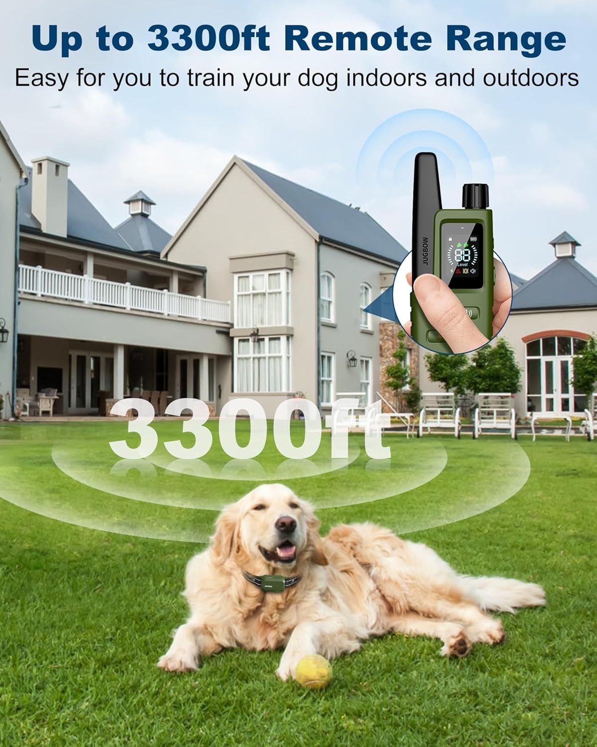 Jugbow Dog Shock Collar - 3300FT Dog