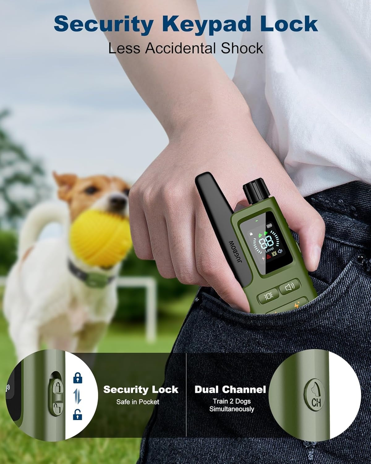 Jugbow Dog Shock Collar - 3300FT Dog