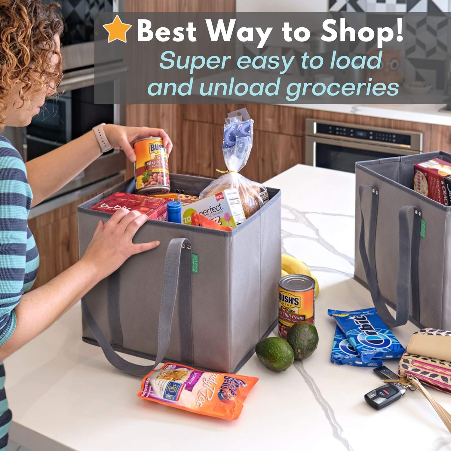 Creative Green Life Reusable Grocery Bags