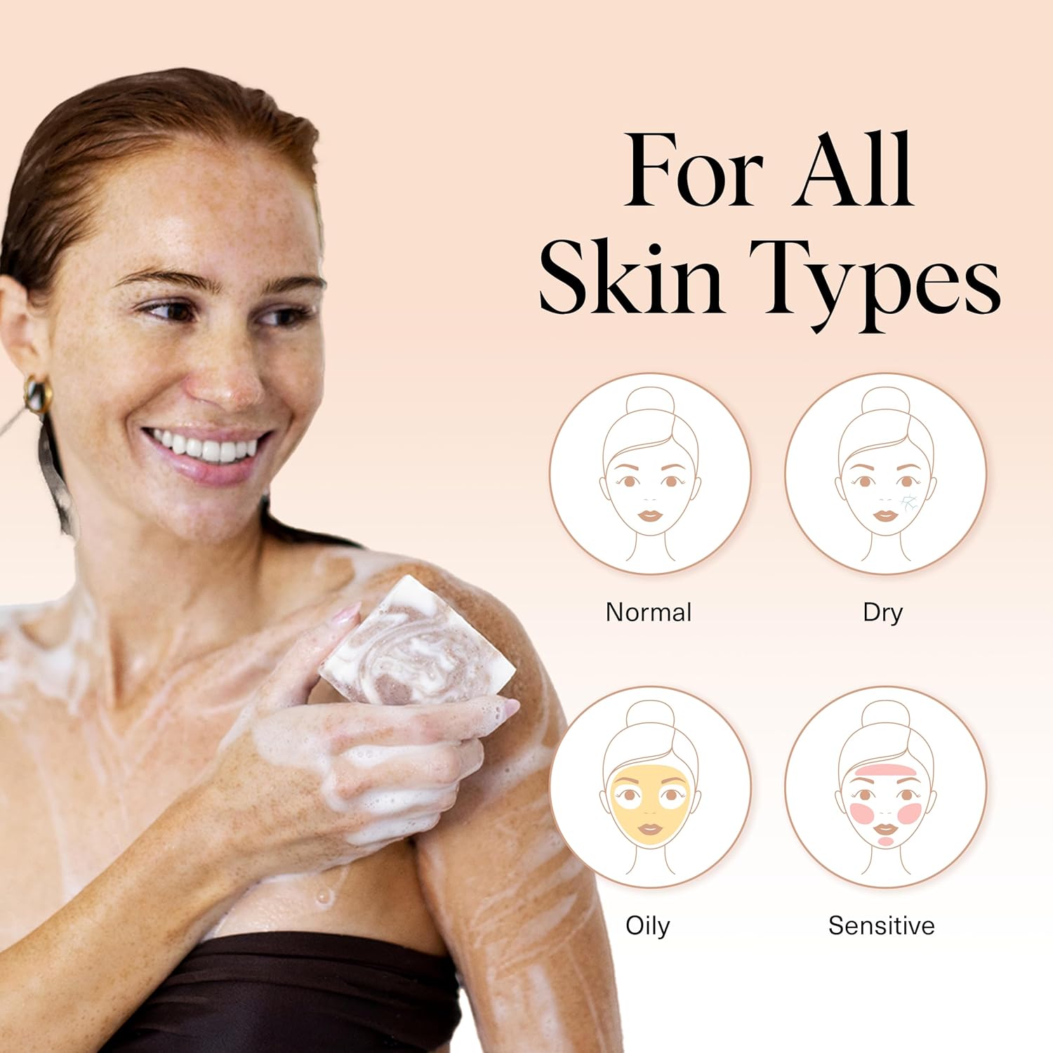 Kitsch Shea Butter Body Wash | Exfoliating Bar Soap for Women & Men