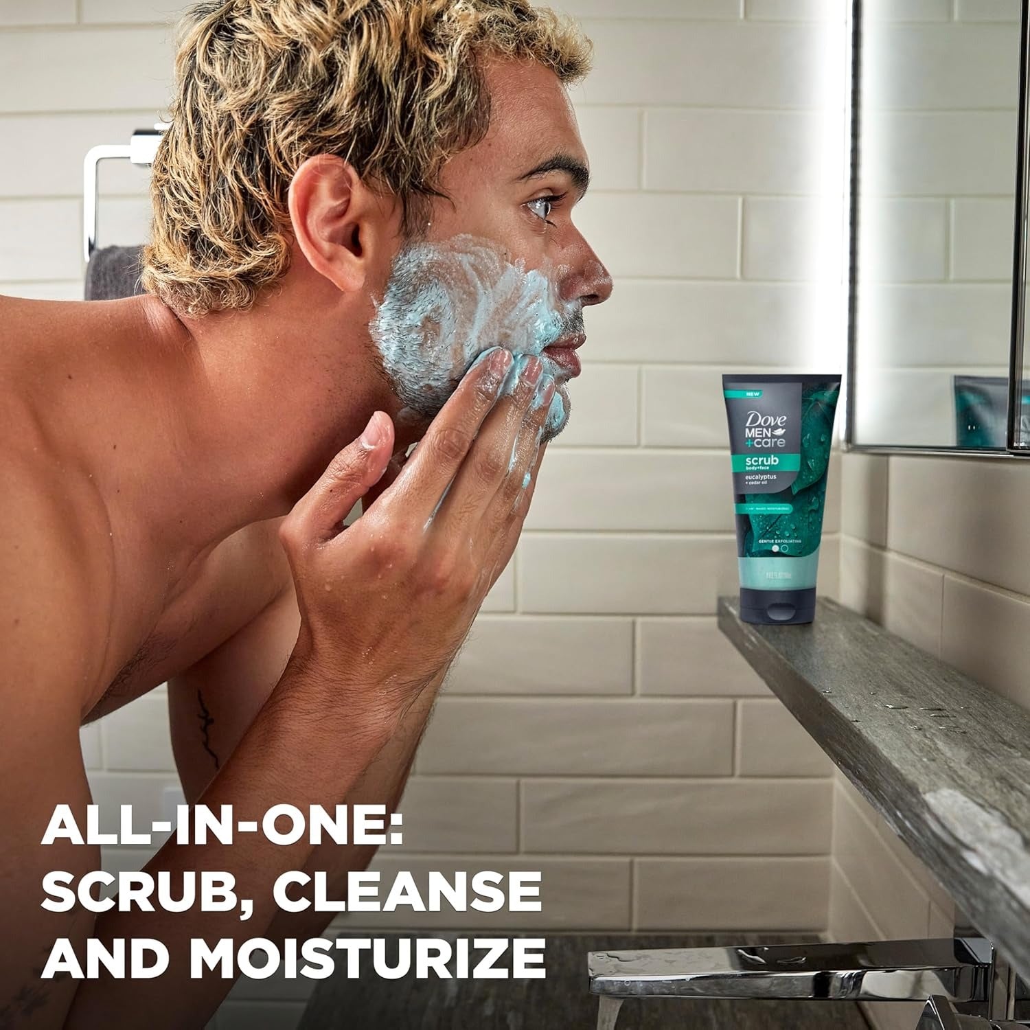 Dove Men+Care Eucalyptus Body and Face Scrub
